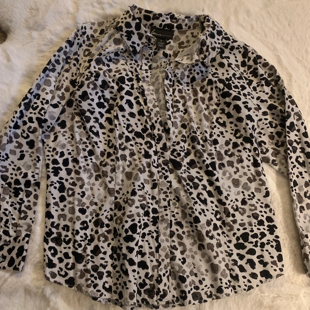 Button up long sleeve collar shirt